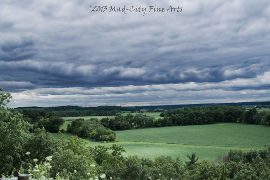 The stunning landscape at Magnolia Bluff county park in Rock County, WI.